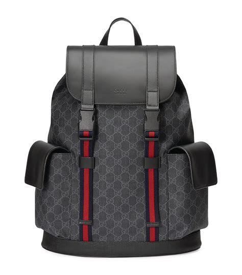 gucci supreme mens backpack|gucci gg supreme backpack black.